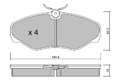 Дисковой тормозной механизм AISIN для NISSAN PRIMASTAR Фургон (X83) 1.9 dCi 100